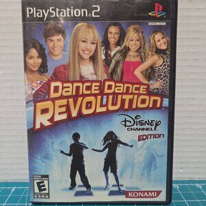 Dance Dance Revolution Disney Channel PS2 Playstation 2 Complete CIB Tested